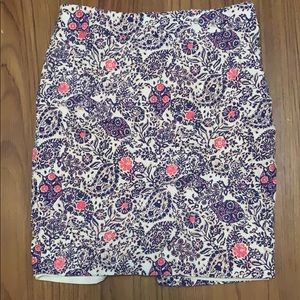Ann Taylor paisley skirt